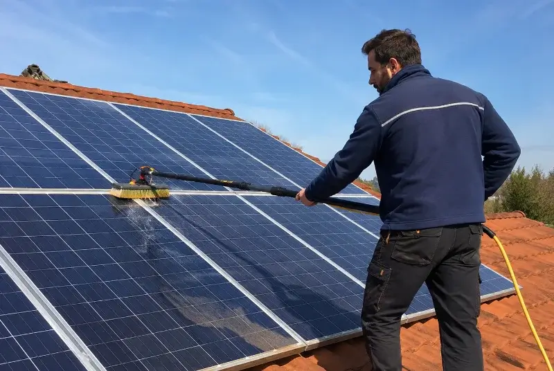 Nettoyage et entretien de panneaux solaires à Bersée